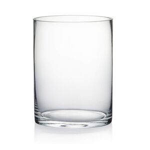 Clear Glass Cylinder Tumbler Vase